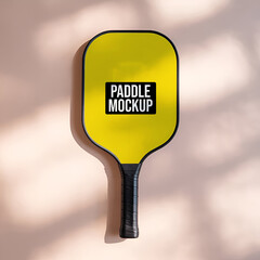 Pickleball Paddle Mockup Set – Realistic Paddle Templates with Various Colors, Fabrics, and Shadows for Branding, Product Showcase, and Sports Equipment Design