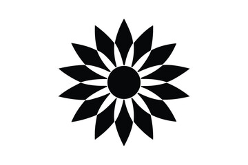 Obraz premium Minimalist Retro Sun Design Composed of Overlapping Ovals with CMYK Color Palette