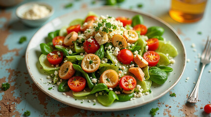 a creative deconstructed Caesar salad