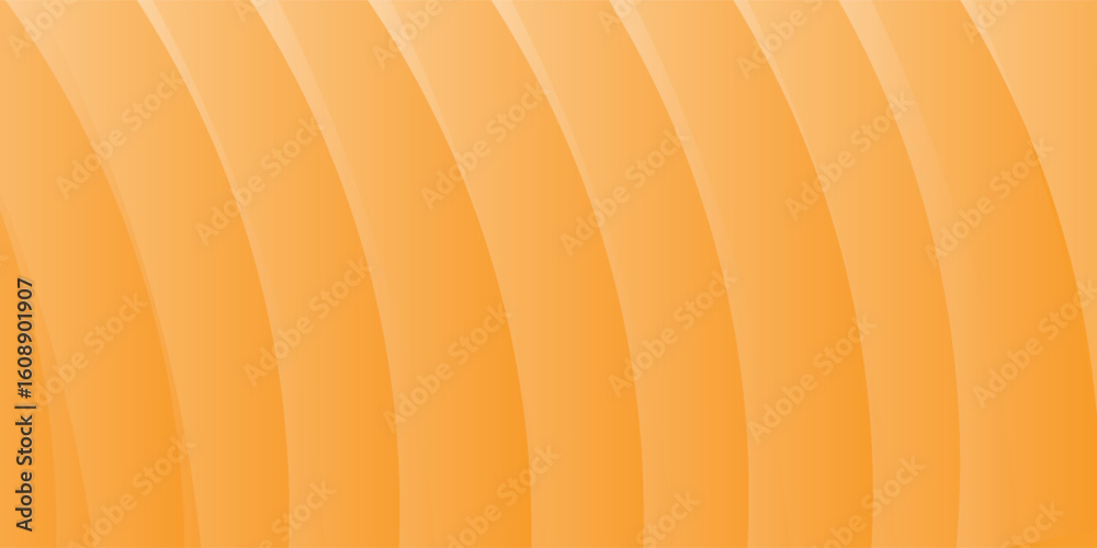 Fototapete vector orange line background curve element with white space for text and message design, overlappin