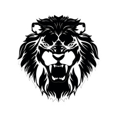 Roaring Lion Head Vector
