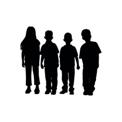 Silhouettes of people