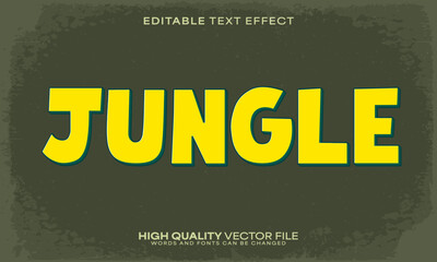 Retro text effect, editable text effect and organic 3d font style bold shadow natural poster design