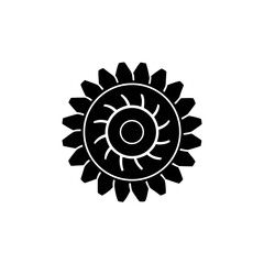 creative details hydroelectric dam icon vector illustration	