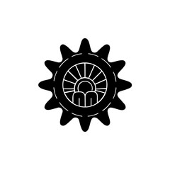 creative details hydroelectric dam icon vector illustration	