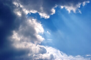 cloudy day with sunlight