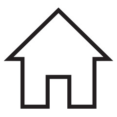 home icon on white background