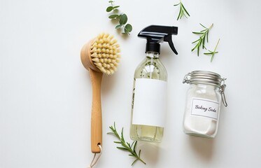 Eco-friendly cleaning products for a healthy home and sustainable lifestyle, naturally cleaning solutions