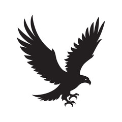 Bald Eagle Flying In Open Sky