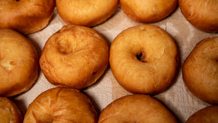 fried donuts on the table