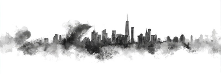 Abstract New York City skyline