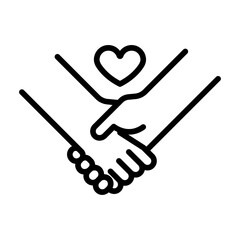 Peace illustration for coloring page