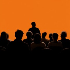 Fototapeta premium Community Members Gather for Emergency Meeting About Local Issues