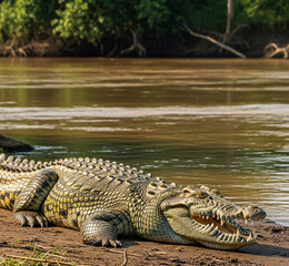 Fototapeta premium alligator in the everglades