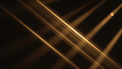 Overlay showing warm diagonal streaks of light with trailing oval bokeh and ambient flickering dust particles.