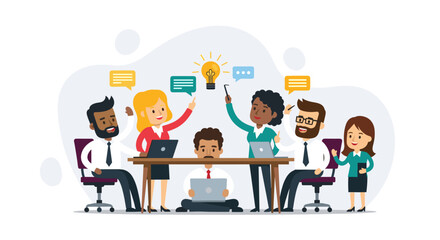 Diverse team brainstorming, ideal for websites, presentations, and marketing materials.