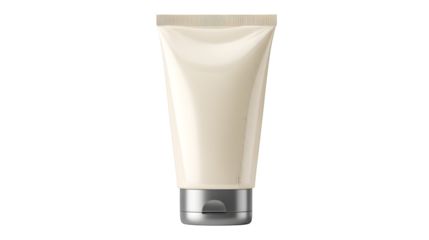 A tube of fragrance-free cradle cap cream, with a gentle, moisturizing formula for soothing baby's scalp, isolated on a pure Transparent background.