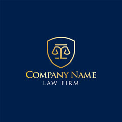 Scale of justice logo for law firm