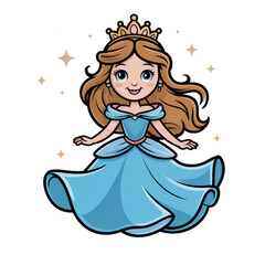 Fototapeta premium vector illustration of a princess