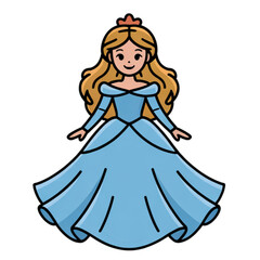 Fototapeta premium vector illustration of a princess