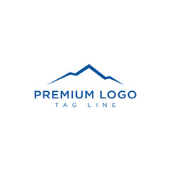 minimalist mountain logo