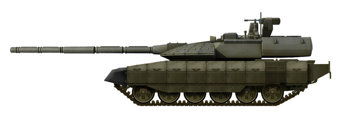T-90MS2 (The concept of modernization of the T-90MS tank, with a turret and 120mm gun from the Object-640 tank) © Tikros