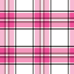 Pink Plaid Pattern Background
