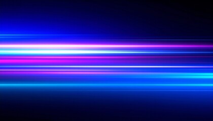 A digital-era inspired light leak with rich blue and purple tones, VHS-style horizontal noise lines, and subtle bleeding light