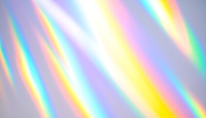 Abstract pastel rainbow light streaks on a gray background