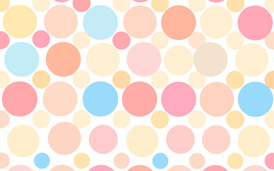 Seamless Colourful polka dots background, polka dots pattern