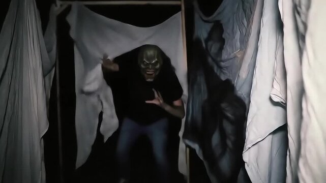 A POV Walk-Through of a Haunted Maze with a Jump Scare | Found-Footage Horror 