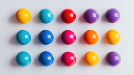 Fototapeta premium colorful shiny balls arrangement