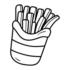 Food and Dessert Doodle Icons with Drinks, Snacks, and Sweets Illustration.

