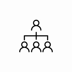 organization chart people icon sign vector