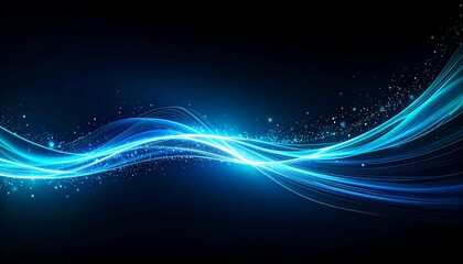 Ethereal video overlay showing blue and teal light streaks with floating dust motes and soft haze. Ideal for dreamy or ambient cinematic edits