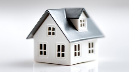 High Detail House Icon Minimal Closeup for Architecture Education Design