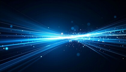 Ethereal video overlay showing blue and teal light streaks with floating dust motes and soft haze. Ideal for dreamy or ambient cinematic edits