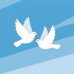 Fototapeta premium white dove flying in the sky