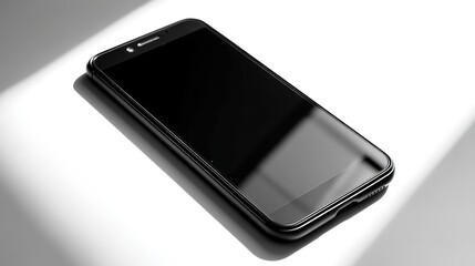 Overhead Minimal Smartphone Silhouette Sharp Focus for Future Interface Design