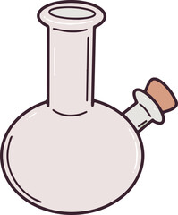 test tube isolated illustration vector