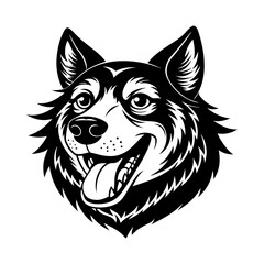 vector illustration of a dog