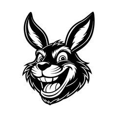 vector illustration of a cartoon rabbit