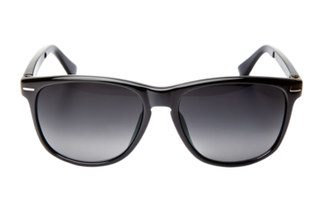 Stylish black sunglasses isolated on - white background png ai generated