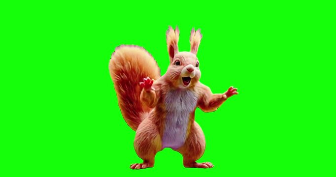  squirrel on green backgrounds 
