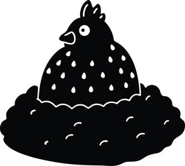 Naklejka premium Cute Melty Ice Cream Scoop Vector silhouette