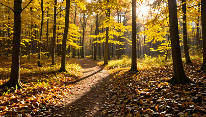 le sentier des couleurs d'automne