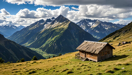 Le refuge de montagne isolé