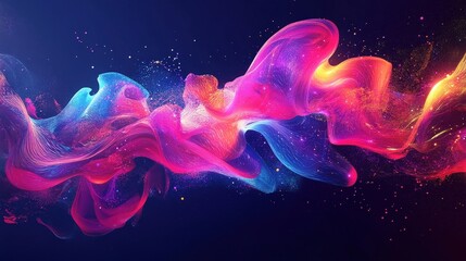 Obraz premium colorful abstract swirling nebula