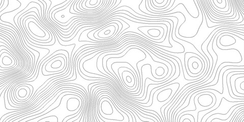 Fototapeta premium Modern design with White background with topographic, geographic mountain relief abstract lines background, wavy swirls background pattern for modern design.