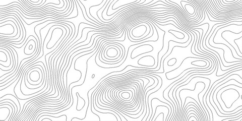 Modern design with White background with topographic, geographic mountain relief abstract lines background, wavy swirls background pattern for modern design.